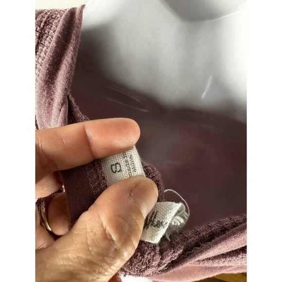 Others Follow Women’s Lavender/Pink Loose Fit Thermal Waffle T-Shirt Size S - Picture 8 of 9